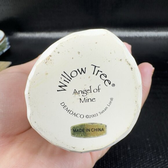 2003 Demdaco Willow Tree 9inch Tall Resin Figurine Angel Of Mine Susan Lordi VTG - Picture 7 of 10